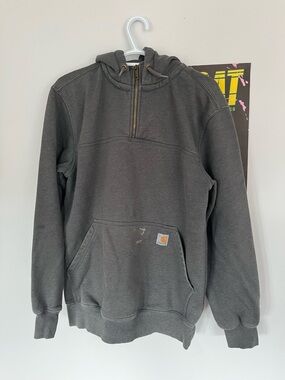 Carhartt Charcoal Gray Hooded Zip Sweatshirt